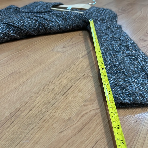 LOFT sequins gray cardigan with acrylic and wool - Picture 13 of 15